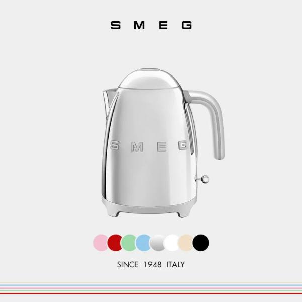 SMEG KLF03 Retro Electric Kettle - Stainless Steel with Auto Shut-Off