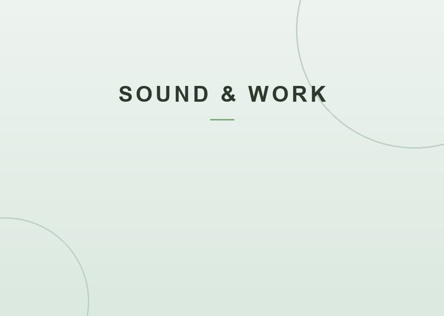Sound and work